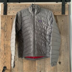 Women’s XS PATAGONIA Down Sweater Full Zip Winter Ski Jacket Nickel Gray 84682